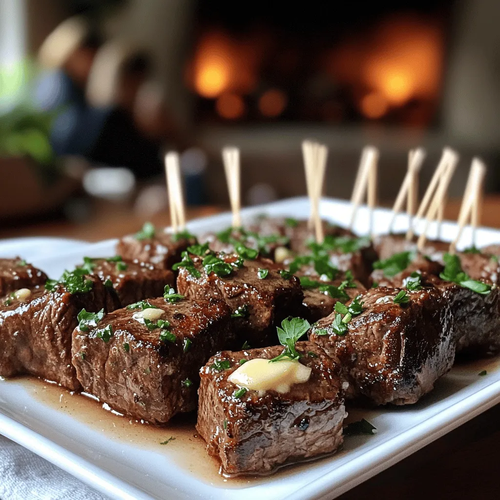 To make garlic butter steak bites, you need a few simple ingredients. The garlic butter steak bites recipe shines with fresh flavors. Here’s what you need: