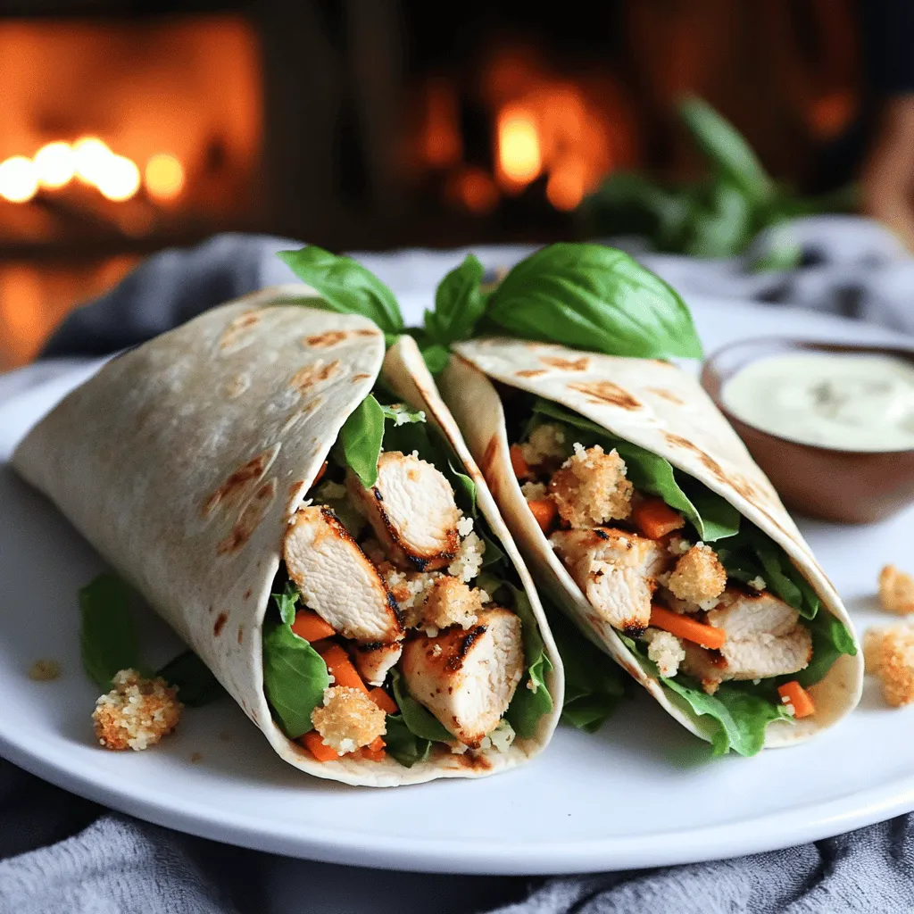 To make a great wrap poulet césar, you need simple, fresh ingredients. Here is what you must have: