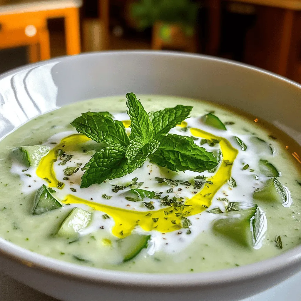 To create a delicious chilled cucumber and mint soup, you need fresh, simple ingredients. Here’s what you’ll need for this refreshing dish.