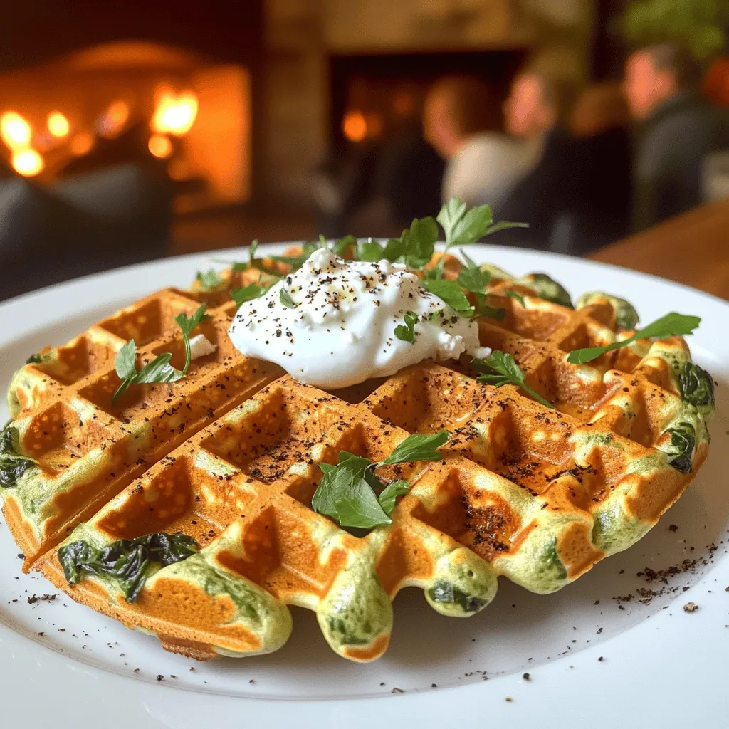 Gaufres aux Épinards et Feta are savory waffles that mix spinach and feta cheese. They are light and crispy, perfect for brunch or a snack. You can serve them warm or cold, and they taste great with dips or sauces.