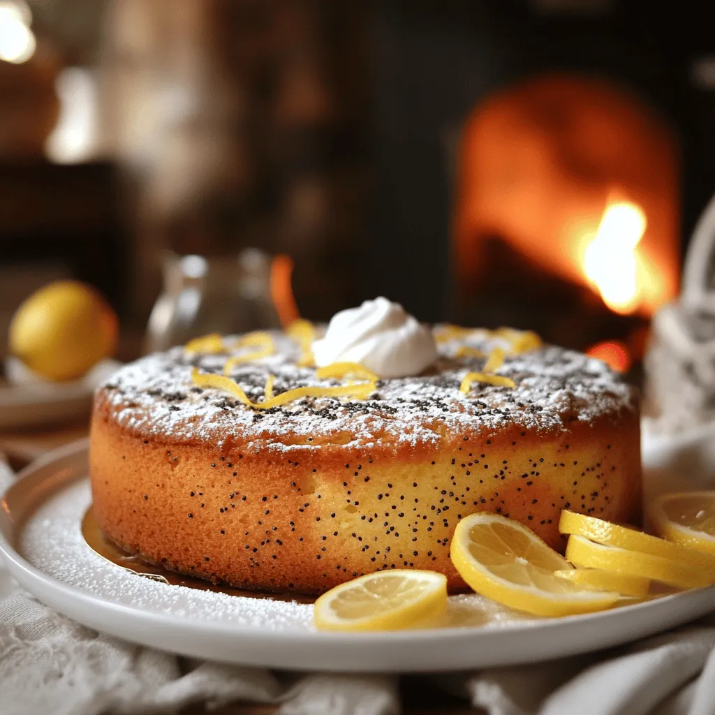 To make Gâteau Moelleux Citron Pavot, you need a few key ingredients. This lemon cake recipe shines with fresh flavors.