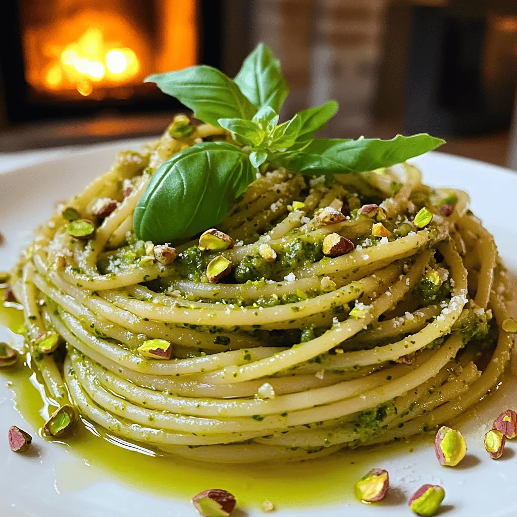To create delicious Pâtes au Pesto de Pistache, you need fresh, simple ingredients. Start with pasta like spaghetti or your favorite type. For the pesto, gather shelled pistachios, fresh basil, garlic, grated Parmesan cheese, and extra virgin olive oil. You also need lemon juice, salt, and pepper. These flavors blend well to create a rich and creamy sauce.