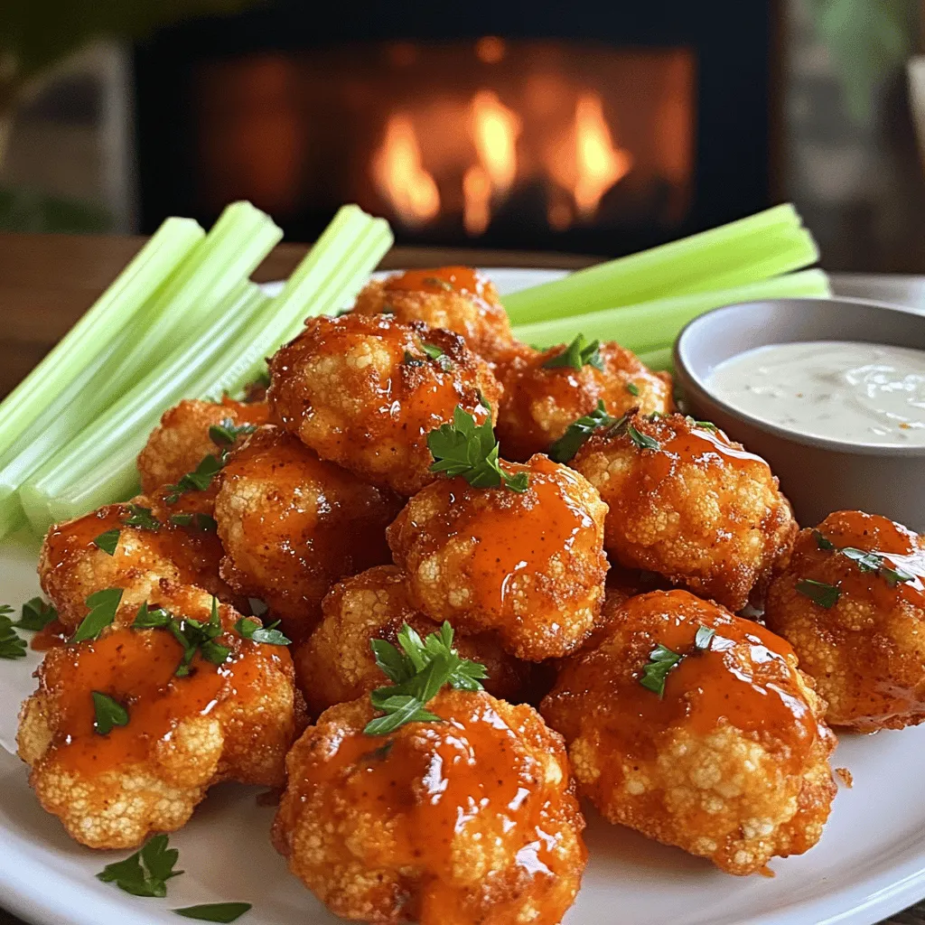 What ingredients are required for buffalo cauliflower bites?