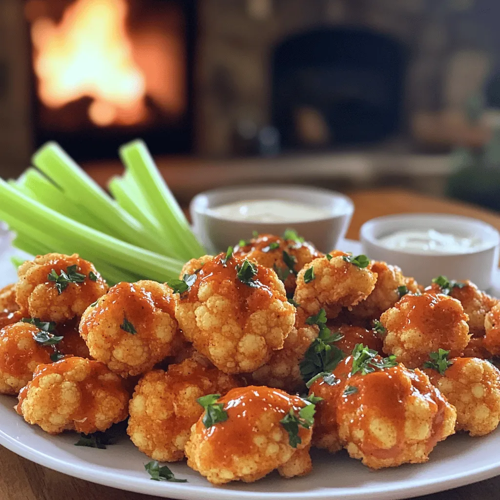 What ingredients are required for buffalo cauliflower bites?
