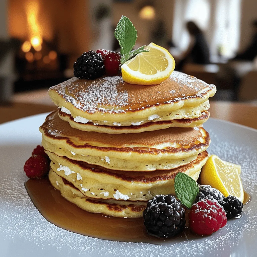 Lemon ricotta pancakes are a tasty twist on classic pancakes. They have a light, fluffy texture and a bright, zesty flavor. The secret lies in the ricotta cheese and lemon zest. These ingredients make each bite feel special and fresh.
