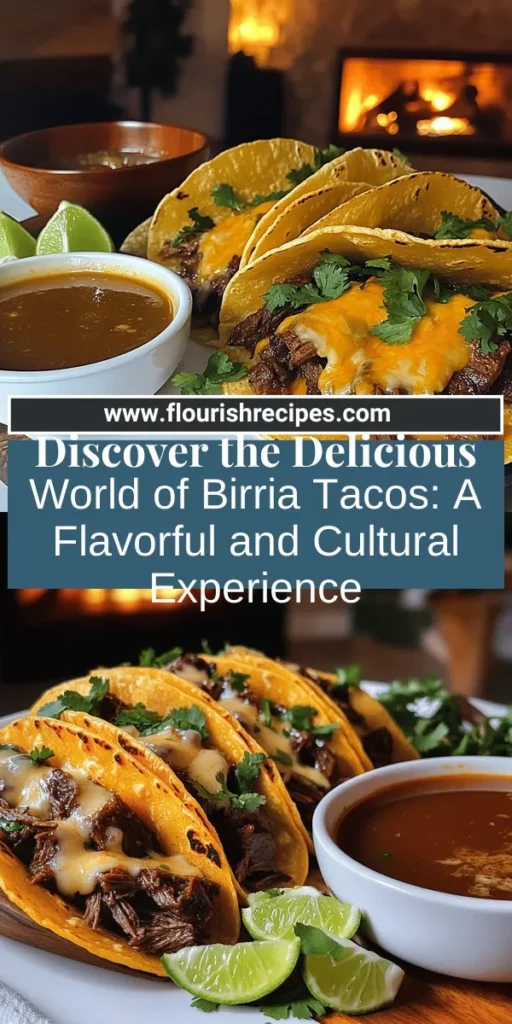 Dive into the world of birria tacos, a flavorful and cultural comfort food from Mexico! Discover why these street food treasures are loved for their rich history and delicious taste. From authentic ingredients to preparation tips, this guide covers everything you need to create mouth-watering birria tacos at home. Ready to tantalize your taste buds? Click through to explore the full recipe and bring this beloved dish to your kitchen!