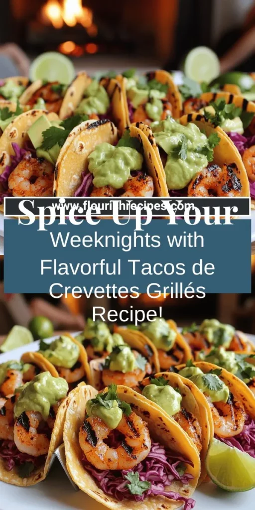 Spice up your weeknight dinners with Tacos de Crevettes Grillés! This simple and flavorful shrimp taco recipe is perfect for impressing family and friends. Learn how to marinate shrimp for maximum flavor, choose delicious toppings like avocado and cilantro, and assemble your tacos like a pro. Dive into this easy guide, and discover variations and side dishes that pair beautifully. Click to explore the full recipe and make your taco night unforgettable!