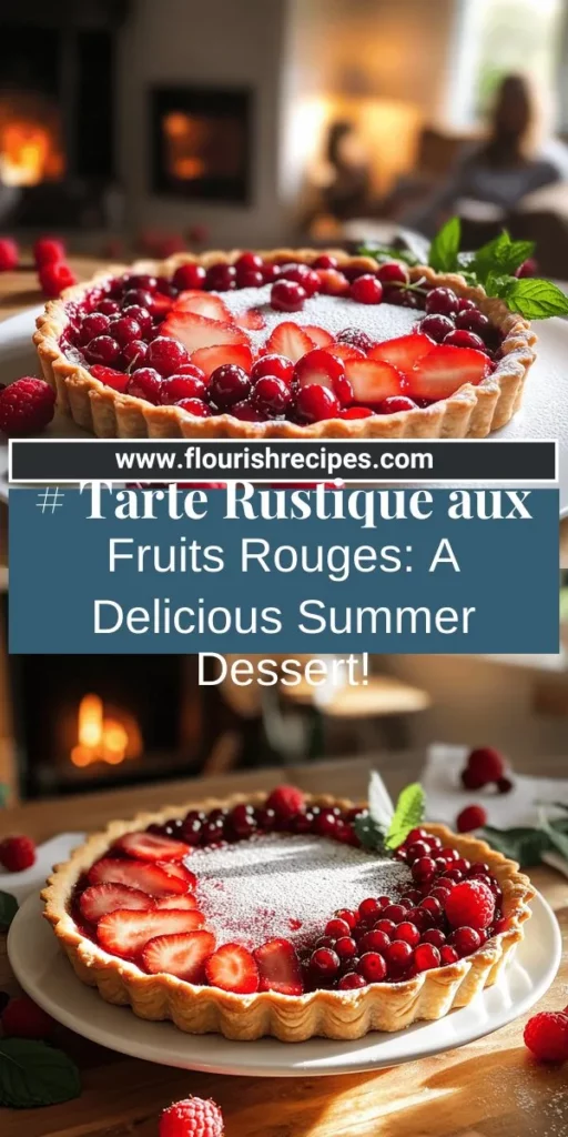 Impress your guests with a beautiful and delicious Tarte Rustique aux Fruits Rouges! This easy summer dessert combines fresh seasonal berries with a flaky crust for a delightful treat. In this blog post, you'll find step-by-step instructions on selecting the best fruits, making a perfect tart crust, and assembling it all together. Explore the full recipe and tips to elevate your baking game and enjoy this stunning dessert!