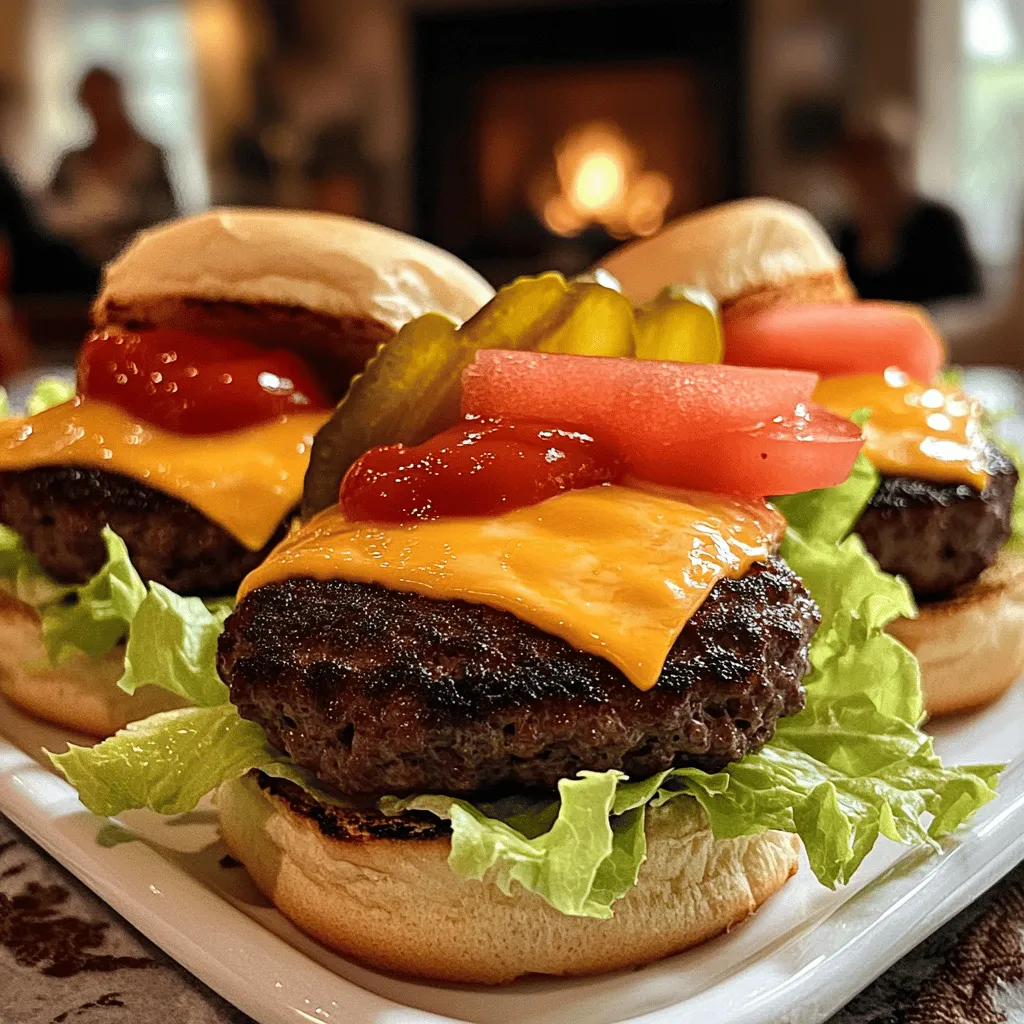 Smash burger sliders are small, juicy beef burgers made using a special technique. This technique involves smashing a ball of ground beef onto a hot grill or skillet. This method creates a nice crust and keeps the inside moist. The result is a slider that packs a lot of flavor in every bite.