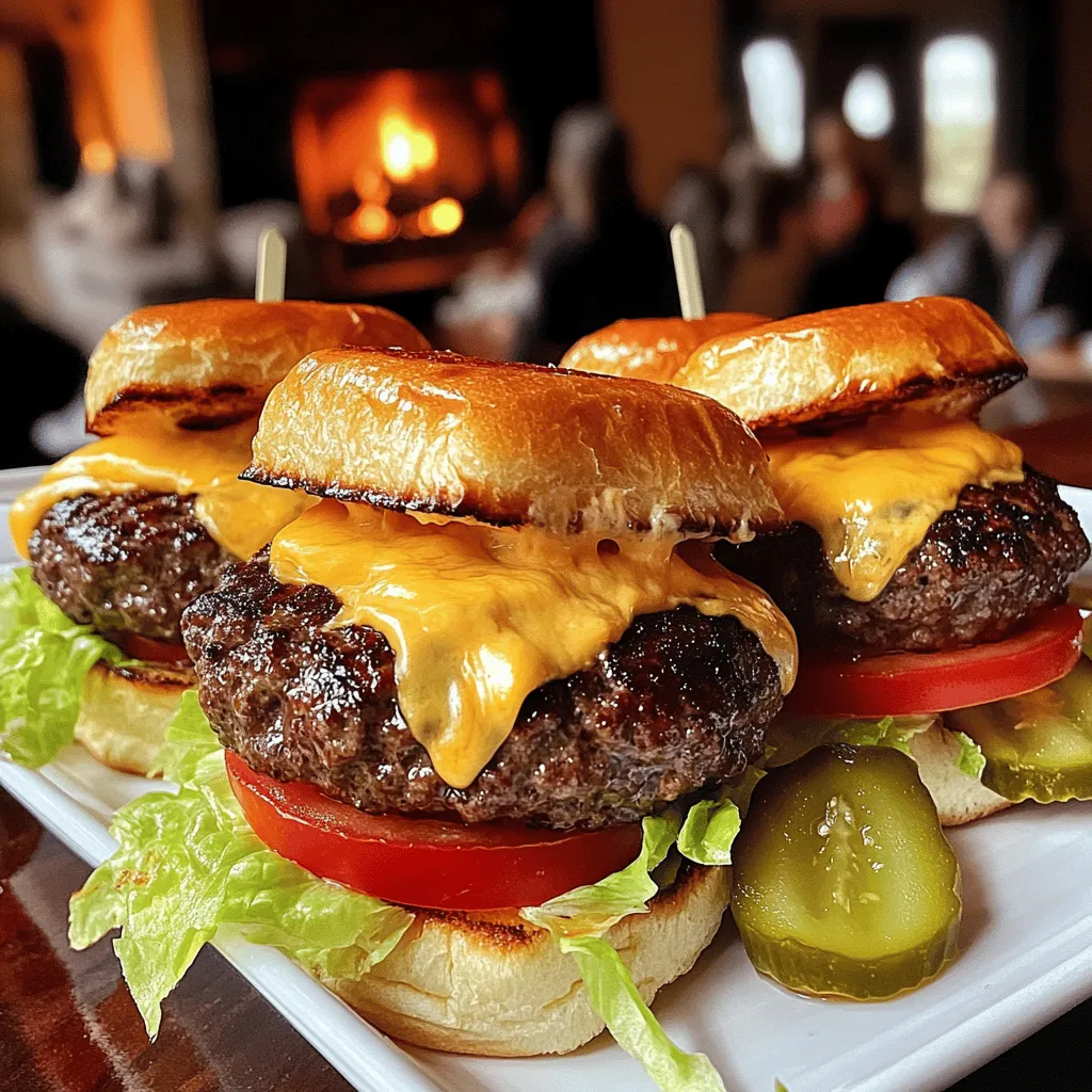 Smash burger sliders are small, juicy beef burgers made using a special technique. This technique involves smashing a ball of ground beef onto a hot grill or skillet. This method creates a nice crust and keeps the inside moist. The result is a slider that packs a lot of flavor in every bite.
