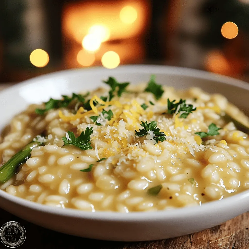 To make Risotto Asperges Parmesan, you need simple, fresh ingredients. Start with 1 cup of Arborio rice. This rice is key for creamy risotto. You also need 4 cups of low-sodium vegetable broth to give flavor. Fresh asparagus is a must, so grab a bunch and cut it into small pieces. You will need 1 medium onion and 3 cloves of garlic. These add a nice base flavor. Don’t forget 1 cup of grated Parmesan cheese for richness. Olive oil and butter give a smooth finish. Lastly, add salt, pepper, lemon zest, and parsley for freshness and color.