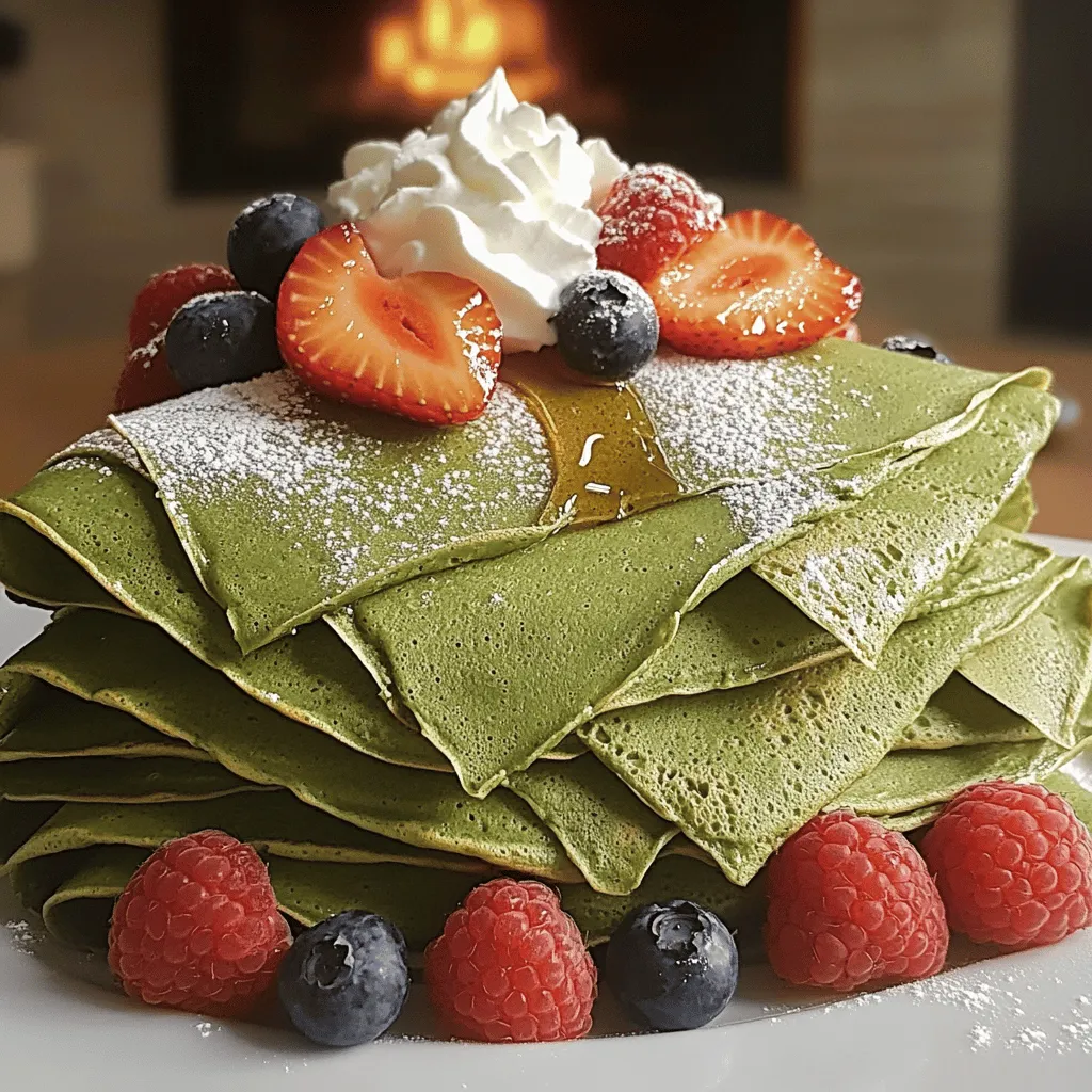 Matcha crêpes are a fun twist on the classic French dish. They use matcha powder, which gives them a vibrant green color and a unique taste. You should try them because they are not only tasty but also healthy. The matcha adds a gentle boost of caffeine and many nutrients.
