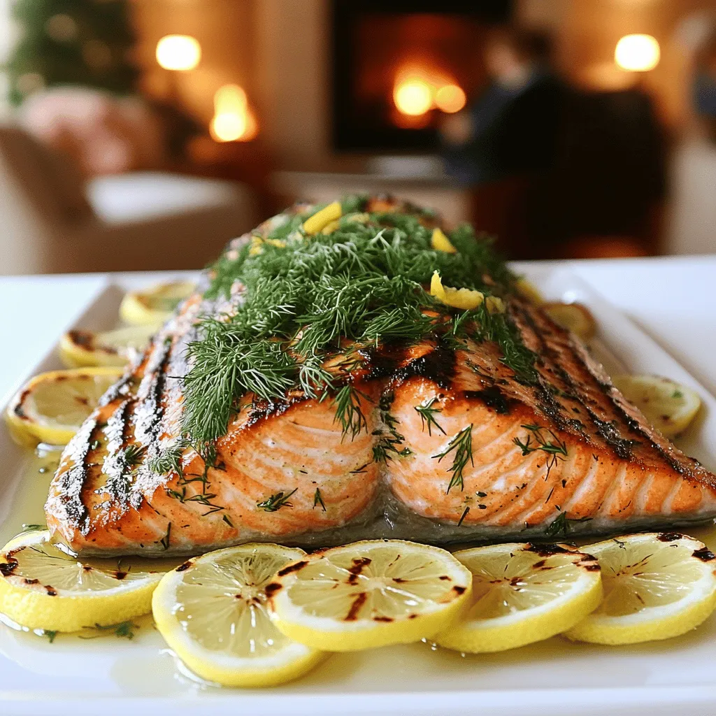To make a great lemon herb grilled salmon, you need fresh, simple ingredients. The main star is the salmon itself. I recommend using four salmon fillets, each about six ounces. Fresh fish tastes best and has the right texture.