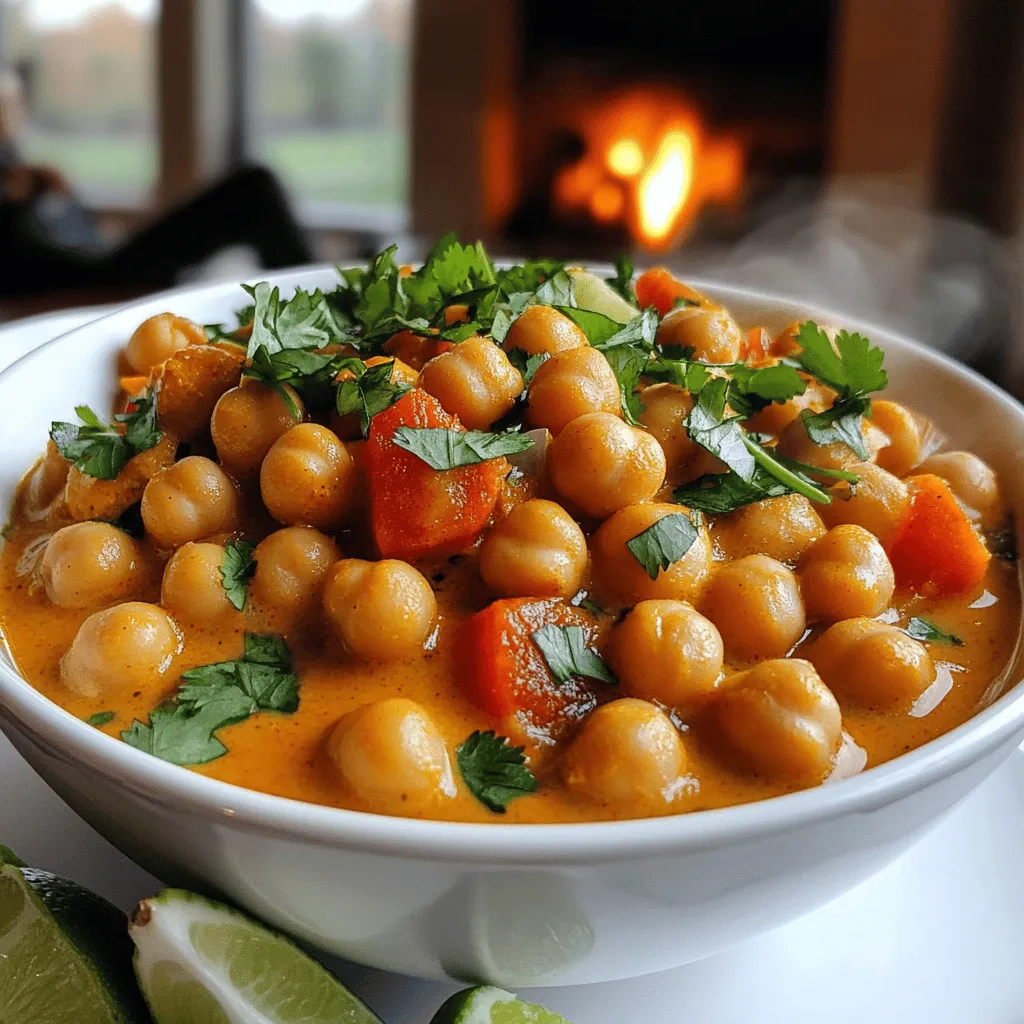 To make a great quick chickpea curry, you need a few key ingredients. First, grab a can of chickpeas. This gives you protein and fiber. Next, you will need a medium onion. Chopping this adds nice flavor to your dish. You also need two garlic cloves and a piece of ginger. These bring warmth and depth to your curry.
