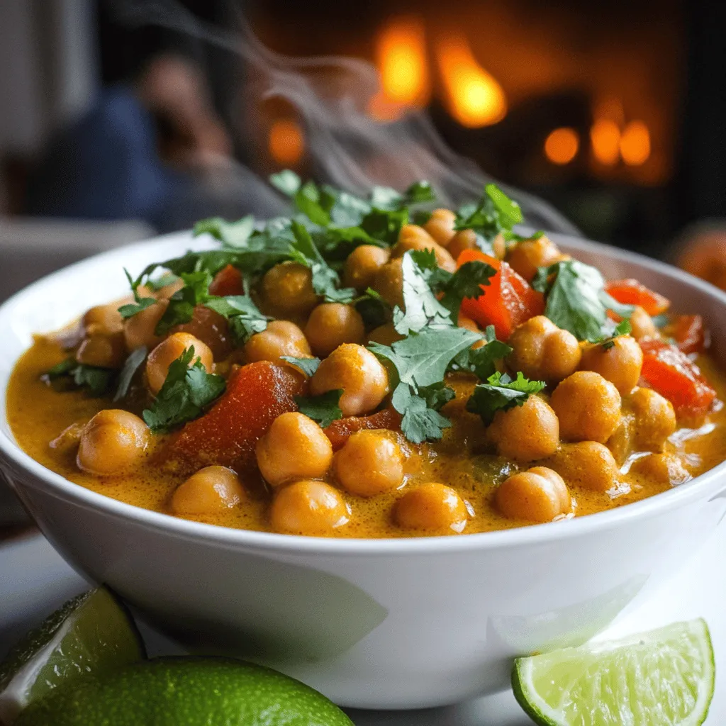 To make a great quick chickpea curry, you need a few key ingredients. First, grab a can of chickpeas. This gives you protein and fiber. Next, you will need a medium onion. Chopping this adds nice flavor to your dish. You also need two garlic cloves and a piece of ginger. These bring warmth and depth to your curry.